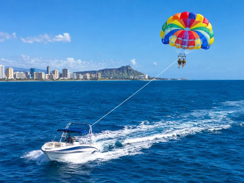 Oahu: parapendio a Waikiki (Go Hawaii Watersports)